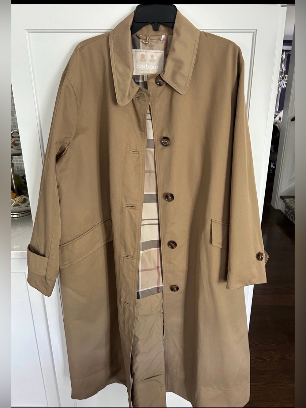 Barbour NEW Opal Showerproof Trench Jacket MSRP $440